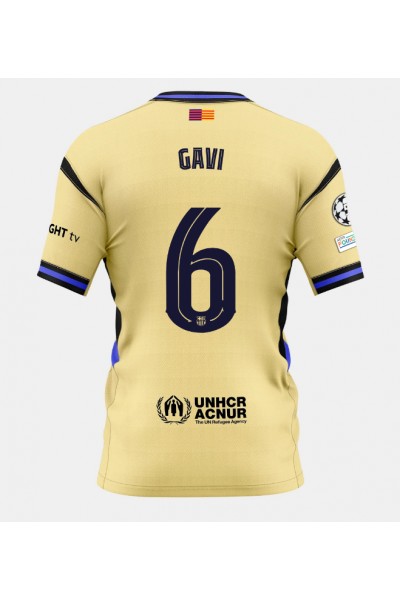 Barcelona Paez Gavi #6 Jalkapallovaatteet Vieraspaita 2025-26 Lyhythihainen Barcelona Paez Gavi #6 Jalkapallovaatteet Vieraspaita 2025-26 Lyhythihainen